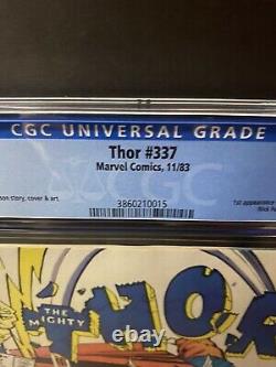 Thor #337 CGC 9.4 Newsstand White Pages 1st Appearance of Beta Ray Bill