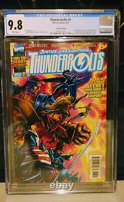 Thunderbolts 1 CGC 9.8 HTF 2nd Print! NM White Pages! MCU