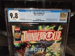 Thunderbolts 1 CGC 9.8 WHITE PAGES NEWSTAND! HTF! RARE! MCU