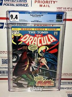 Tomb Of Dracula #10 Cgc 9.4 White Pages 1st Appearance Blade Movie Phase 4 Mcu
