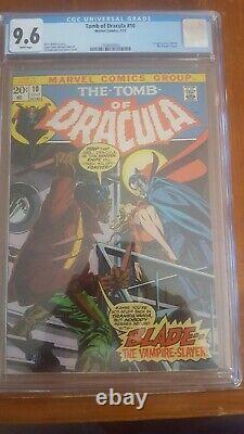 Tomb Of Dracula 10 Cgc 9.6 White Pages First Blade Movie Coming Case Is clean