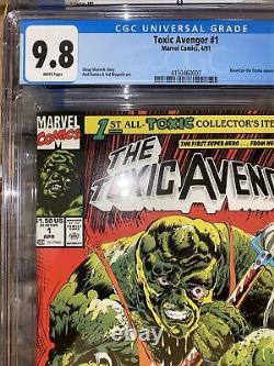 Toxic Avenger (1991) #1 CGC 9.8 Blue Label? White Pages? Troma Movie Character