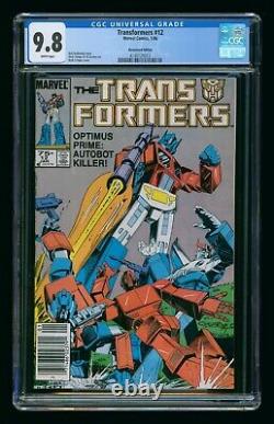Transformers #12 (1986) Cgc 9.8 Newsstand Edition White Pages