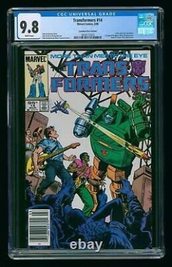Transformers #14 (1986) Cgc 9.8 Canadian Price Variant White Pages