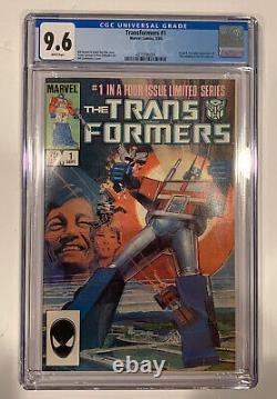 Transformers 1 CGC 9.6 First Appearance Autobots & the Decepticons. White Pages