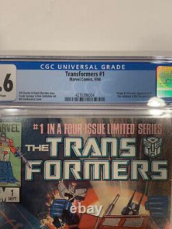 Transformers 1 CGC 9.6 First Appearance Autobots & the Decepticons. White Pages
