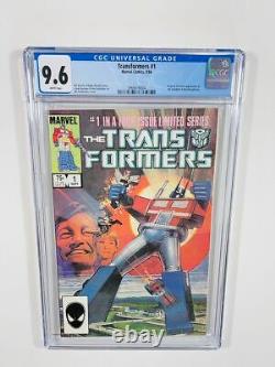 Transformers #1 CGC 9.6 NM+ White Pages Marvel Comics 1984
