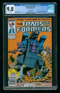 Transformers #27 (1987) Cgc 9.8 Newsstand Edition White Pages