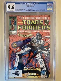 Transformers #3 CGC 9.6 White Pages