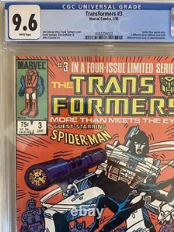 Transformers #3 CGC 9.6 White Pages