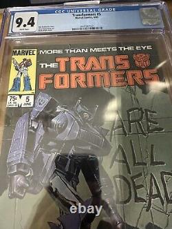 Transformers #5 (CGC 9.4) JUNE/1985 WHITE PAGES