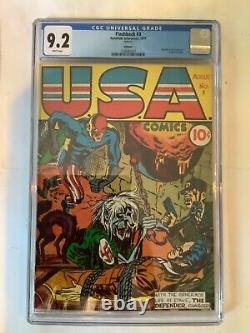 USA Comics #1 CGC 9.2 Goldenage Timely White Pages