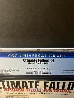 Ultimate Fallout 4 1st appearance of Miles Morales CGC 9.8 2nd Print White Pages