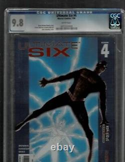 Ultimate Six #4 Cgc 9.8 White Pages Marvel 1/04