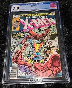 Uncanny X-Men 129. 1st Kitty Pryde & Emma Frost. NEWSSTAND! CGC 7.0 White Pages