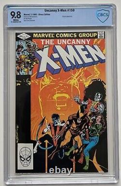 Uncanny X-Men 159 CBCS 9.8 White Pages Dracula 1982 Claremont Wolverine CGC