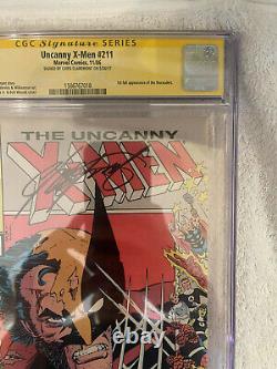 Uncanny X-Men #211 CGC 9.4 White Pages Signed by Claremont First Marauders