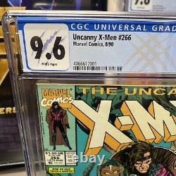 Uncanny X-Men #266 Newsstand 1st Gambit CGC 9.6 white pages custom label Marvel