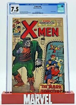 Uncanny X-Men #40 1968 CGC 7.5 Off-White Pages Origin Cyclops Frankenstein Comic