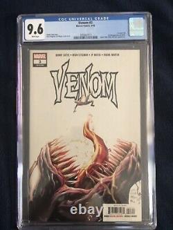 Venom 3 CGC 9.6 1st Knull White Pages 1st Print Stegman & Cates