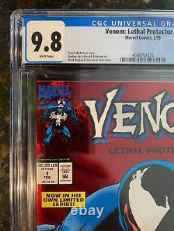 Venom Lethal Protector #1 CGC 9.8 NM/MT 1st Venom in His Own Title WHITE PAGES