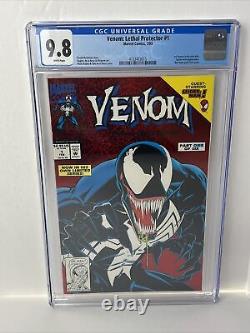 Venom Lethal Protector #1 Feb 1993 Marvel Red Foil Cover CGC 9.8 White Pages