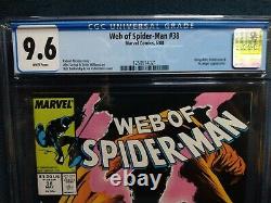 WEB OF SPIDER-MAN Vol. 1, #38 (1988) CGC 9.6 NM+ WHITE PAGES Hobgoblin