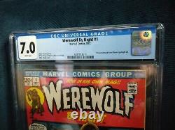 WEREWOLF BY NIGHT #1 (1972) CGC 7.0 WHITE PAGES 1ST SOLO TITLE Ploog Artwork