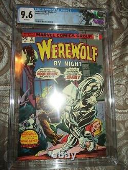 WEREWOLF BY NIGHT 32 CGC 9.6 1ST APP MOON KNIGHT Major Key book White Pages