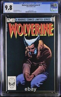 WOLVERINE LIMITED SERIES #3 CGC 9.8 FRANK MILLER WHITE PAGES Uncirculated Slab
