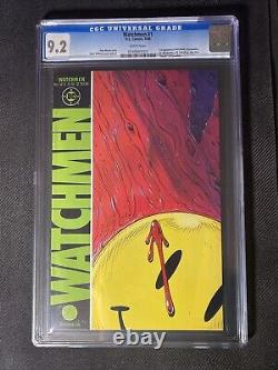 Watchmen #1 CGC 9.2 DC 1986 Alan Moore! Classic White Pages