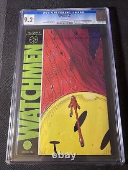 Watchmen #1 CGC 9.2 DC 1986 Alan Moore! Classic White Pages