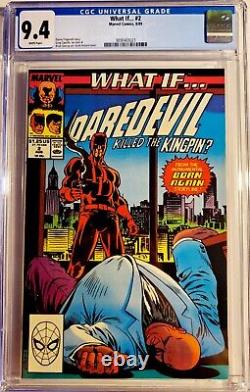 What IF #2 CGC 9.4 WHITE PAGES DAREDEVIL KILLS KINGPIN