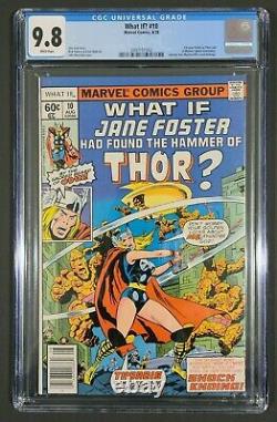 What If # 10 CGC 9.8 1st Jane Foster Thor White pages 1978 MCU