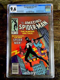 White Pages Newsstand! Amazing Spider-Man #252 CGC 9.6 1st Appear Black Costume