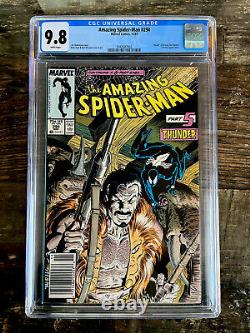 White Pages Newsstand! Amazing Spider-Man #294 CGC 9.8 Death Kraven the Hunter