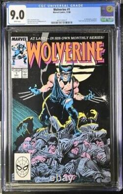 Wolverine #1 CGC 9.0, White Pages, 1st Wolverine as Patch, Claremont (1988)