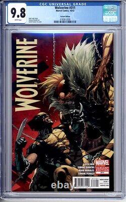 Wolverine #311 Cgc 9.8 White Pages Variant Sabretooth 2012