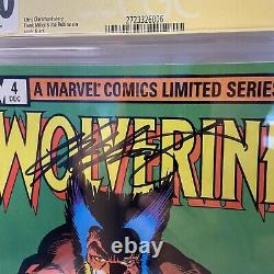 Wolverine #4 Cgc Ss 8.0 Vf White Pages? Author/writer Chris Claremont Sig