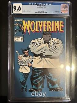 Wolverine #8 (1989) CGC 9.6 White Pages Buscema Cover withthe Hulk