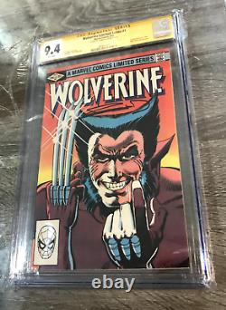 Wolverine Limited Series #1 CGC 9.4 White Pages 1982 Signed Frank Miller Yellow