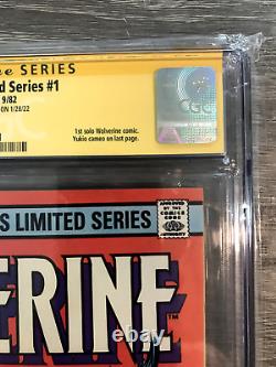 Wolverine Limited Series #1 CGC 9.4 White Pages 1982 Signed Frank Miller Yellow