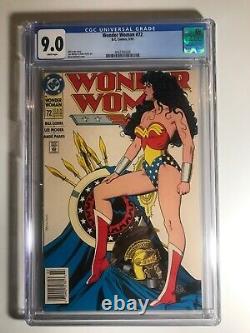 Wonder Woman #72 CGC 9.0 White pages / classic Brian Bolland cover
