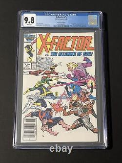 X-Factor #5 CGC 9.8 Rare Newsstand White Pages Apocalypse Marvel Comics X-men