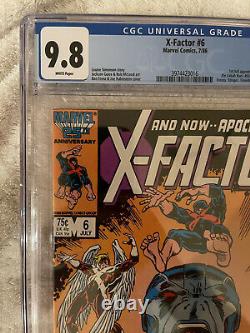 X-Factor #6 CGC 9.8 White Pages First Full Apocalypse