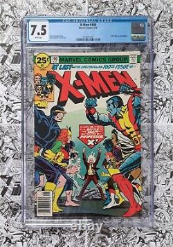 X-MEN #100 CGC 7.5 WHITE PAGES NEW TEAM vs OLD TEAM ICONIC COVER