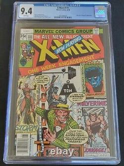 X-Men #111 CGC 9.4 NM WHITE Pages Marvel 1978