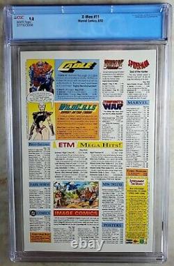 X-Men #11 Marvel 1992 Wolverine Lee Cover CGC 9.8 NM/MT White Pages Comic S0141