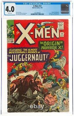 X-Men #12 CGC 4.0 KEY 1st Appearance and Origin of The Juggernaut WHITE PAGES