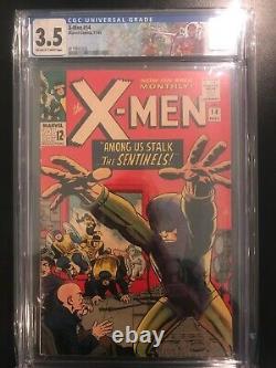 X-Men #14 1st appearance Sentinels CGC 3.5 off-white to white pages 1965